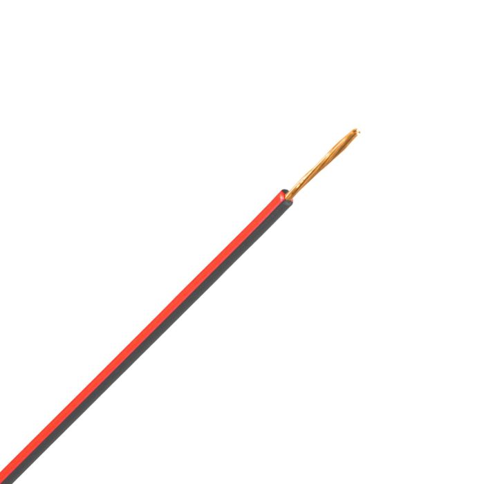 FLRY-B snoer 2,5 mm2 zwart/rood (Haspel 400 mtr) - Afbeelding 1