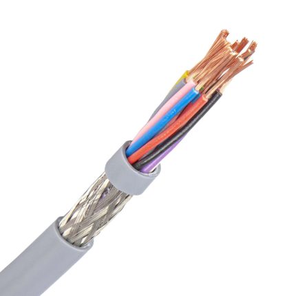 LiYCY kabel 14X0,34 mm2 grijs (Eca) (Haspel 500 mtr)