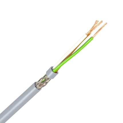 LiYCY kabel 3X1,0 mm2 grijs (Eca) (Ring 100 mtr)