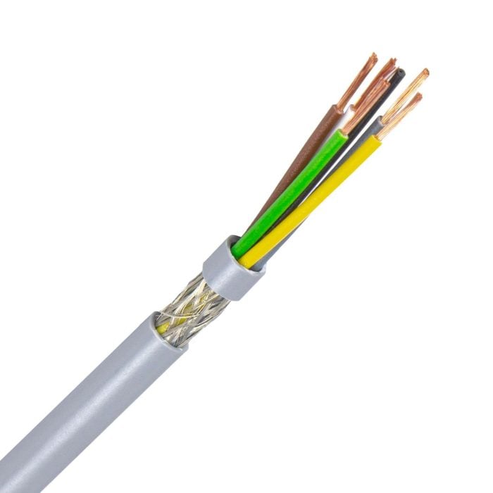 LiYCY kabel 5X1,0 mm2 grijs (Eca) (Ring 100 mtr) - Afbeelding 1