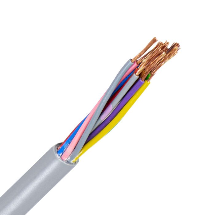 LiYY kabel 12X0,34 mm2 grijs (Eca) (Haspel 500 mtr) - Afbeelding 1