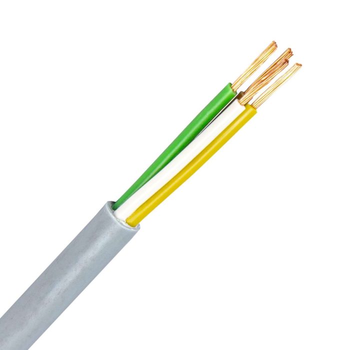 LiYY kabel 4X0,75 mm2 grijs (Eca) (Haspel 500 mtr) - Afbeelding 1
