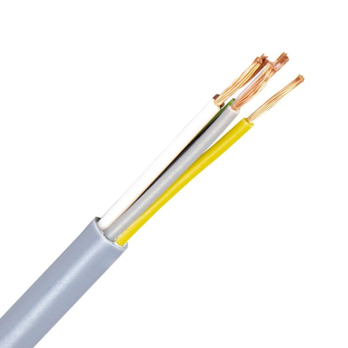 LiYY kabel 5X0,75 mm2 grijs (Eca) (Haspel 1000 mtr) - Afbeelding 1