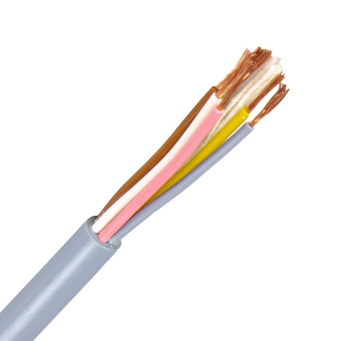 LiYY kabel 6X0,5 mm2 grijs (Eca) (Haspel 1000 mtr) - Afbeelding 1