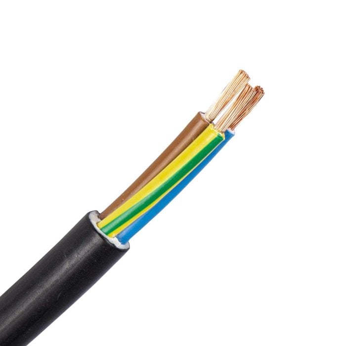 H05Z1Z1-F kabel 3G4,0 mm2 zwart (Cca-s2d2a1) (Haspel 500 mtr) - Afbeelding 1