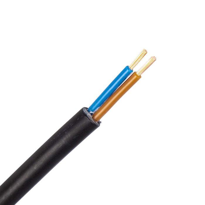 YMz1K-flex kabel (RZ1-K) 2X1,5 mm2 zwart (Cca) (Ring 100 mtr) - Afbeelding 1