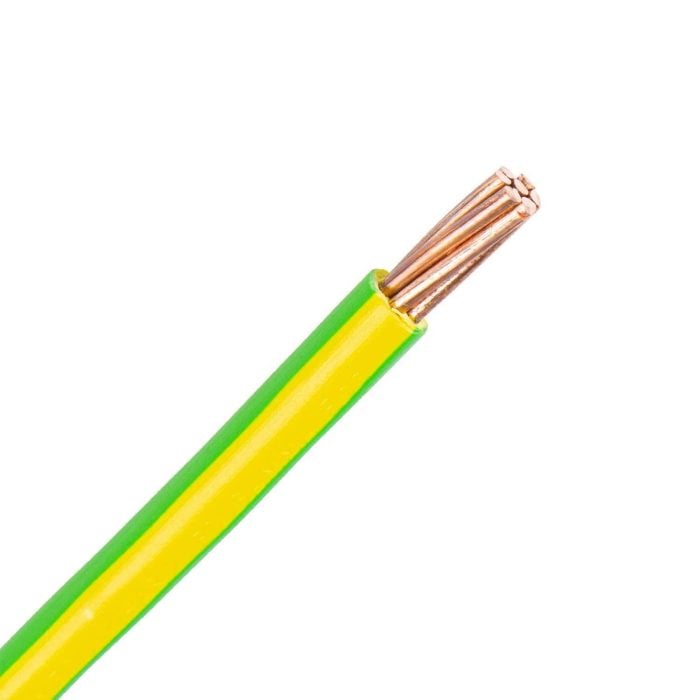 H07V-R draad 16,0 mm2 geel/groen (Ring 100 mtr) - Afbeelding 1