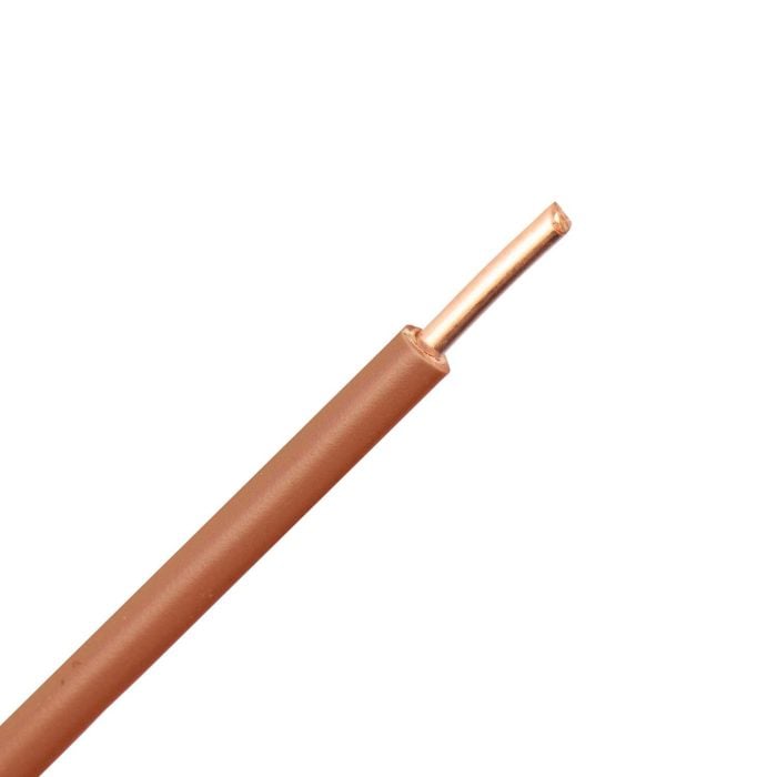 VD draad (H07V-U) 4,0 mm2 bruin (Doosje 100 mtr) - Afbeelding 1