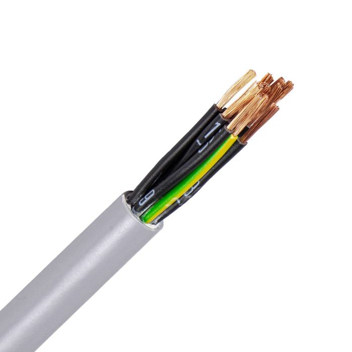 YSLY-JZ 10G1,0 mm2 grijs (Eca) (Haspel 1000 mtr) - Afbeelding 1