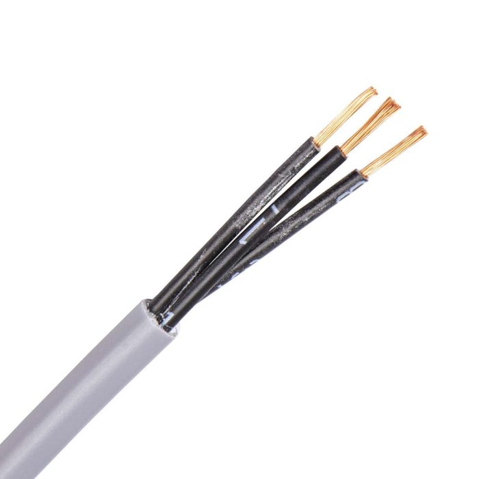 HMH-OZ kabel 3X0,5 mm2 grijs (Cca) (Haspel 500 mtr) - Afbeelding 1