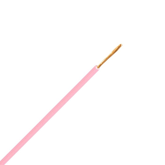 VMDS snoer 90 graden (H05V2-K) 0,5 mm2 roze (Haspel 500 mtr) - Afbeelding 1