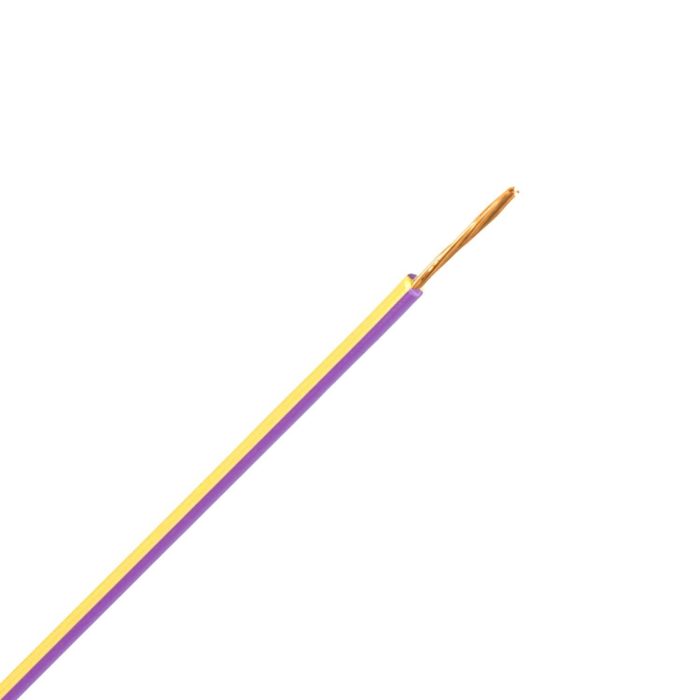 FLRY-B snoer 1,5 mm2 geel/violet (Ring 500 mtr) - Afbeelding 1
