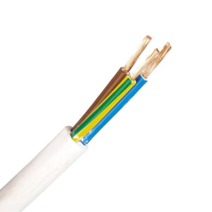 H05Z1Z1-F kabel 3G0,75 mm2 wit (Cca-s2d2a1) (Haspel 5000 mtr)