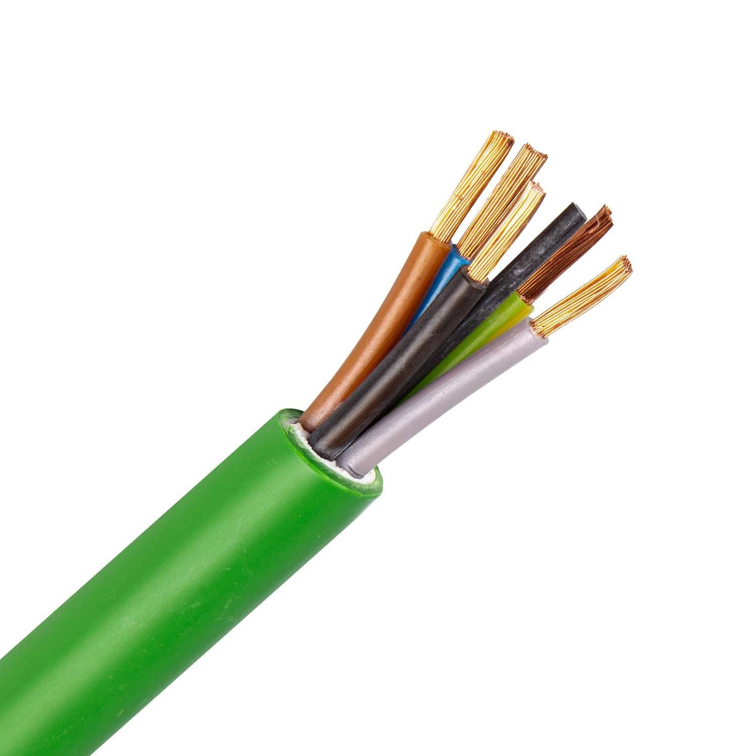 1286.5G40H.jpg RZ1-K kabel 5G95,0 mm2 groen (B2ca-s1ad1a1) (Haspel 100 mtr) - Afbeelding 1