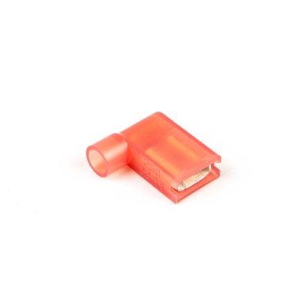 Flag vlakstekerhuls (haaks) nylon 6,3X0,8 mm rood (Zak 1000 stuks)