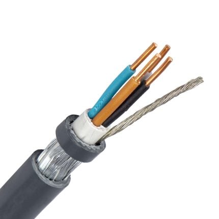 VO-YMvK-as kabel 4X6,0/6,0 mm2 grijs (Dca-s2d2a3) (Ring 50 mtr)