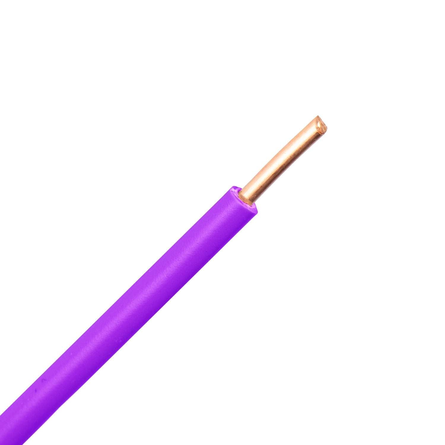 Violet.jpg VMD draad (H05V-U) 0,75 mm2 violet (Eca) (Doosje 100 mtr) - Afbeelding 1