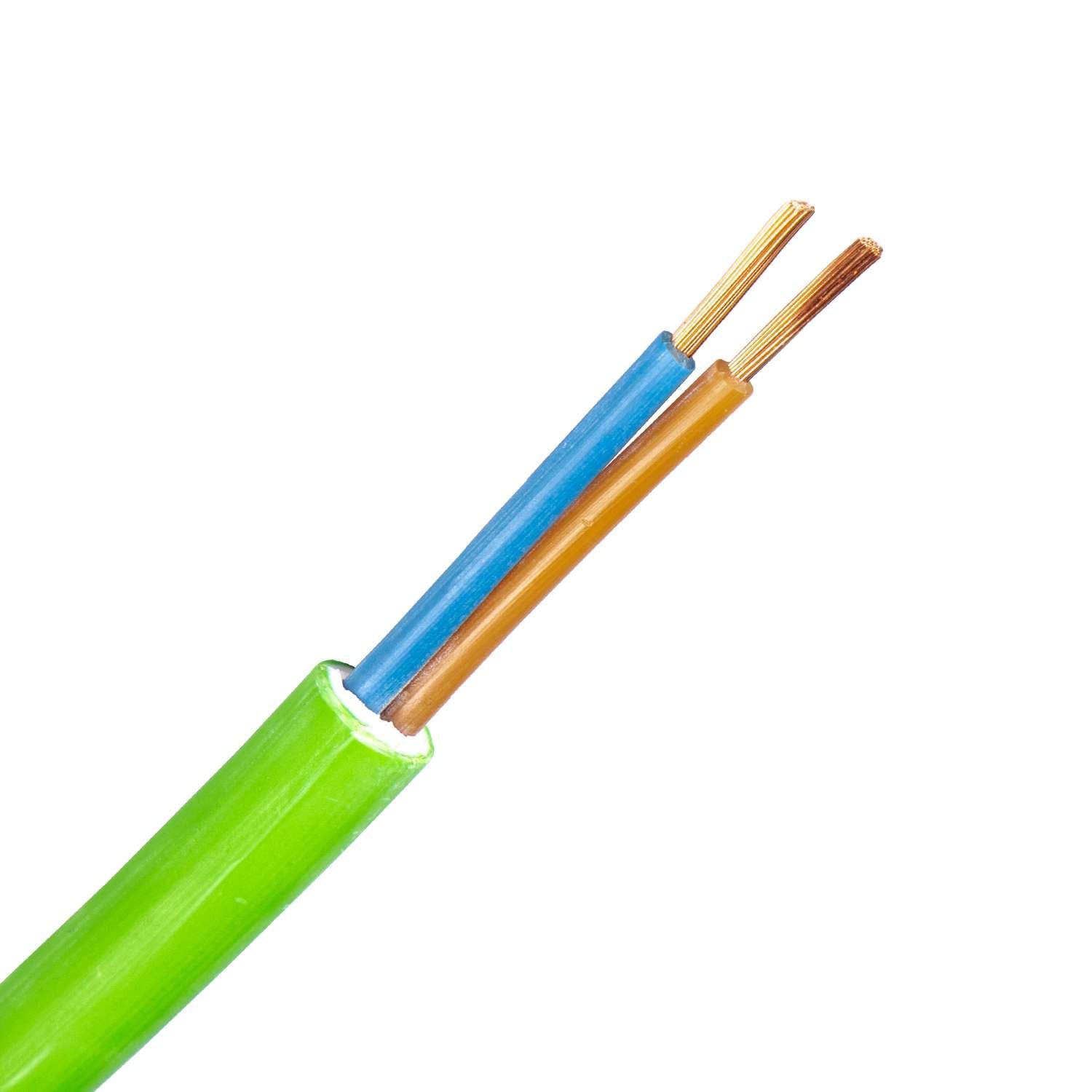 1392.2X60H-M RZ1-K kabel 2X6,0 mm2 groen (Cca-s1d1a1) (Haspel 1000 mtr)