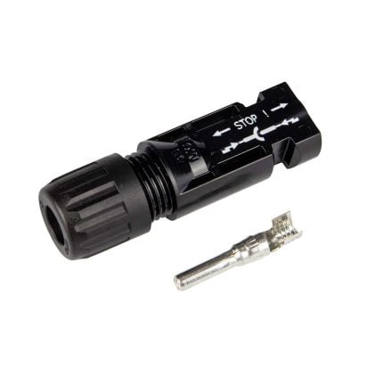 Stäubli MC4 connector 4/6 mm2 man contact (7,0-8,8 mm) (Zak 100 stuk)