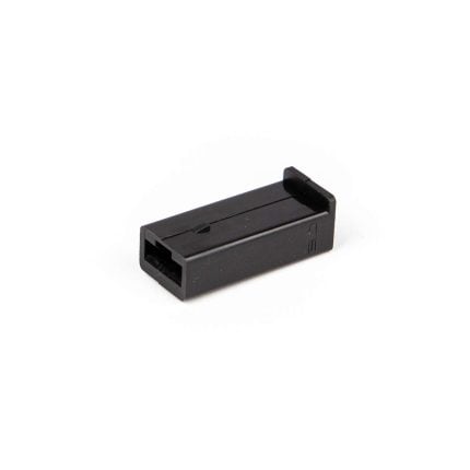 Connector 1P zwart voor vrouw contact 6,3 mm (Zak 1000 stuks)