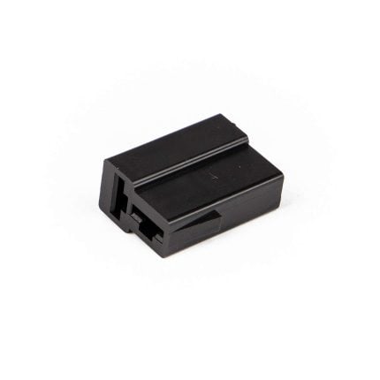 Connector 2T polig zwart voor vlakstekerhuls 6,3 mm (Zak 500 stuks)