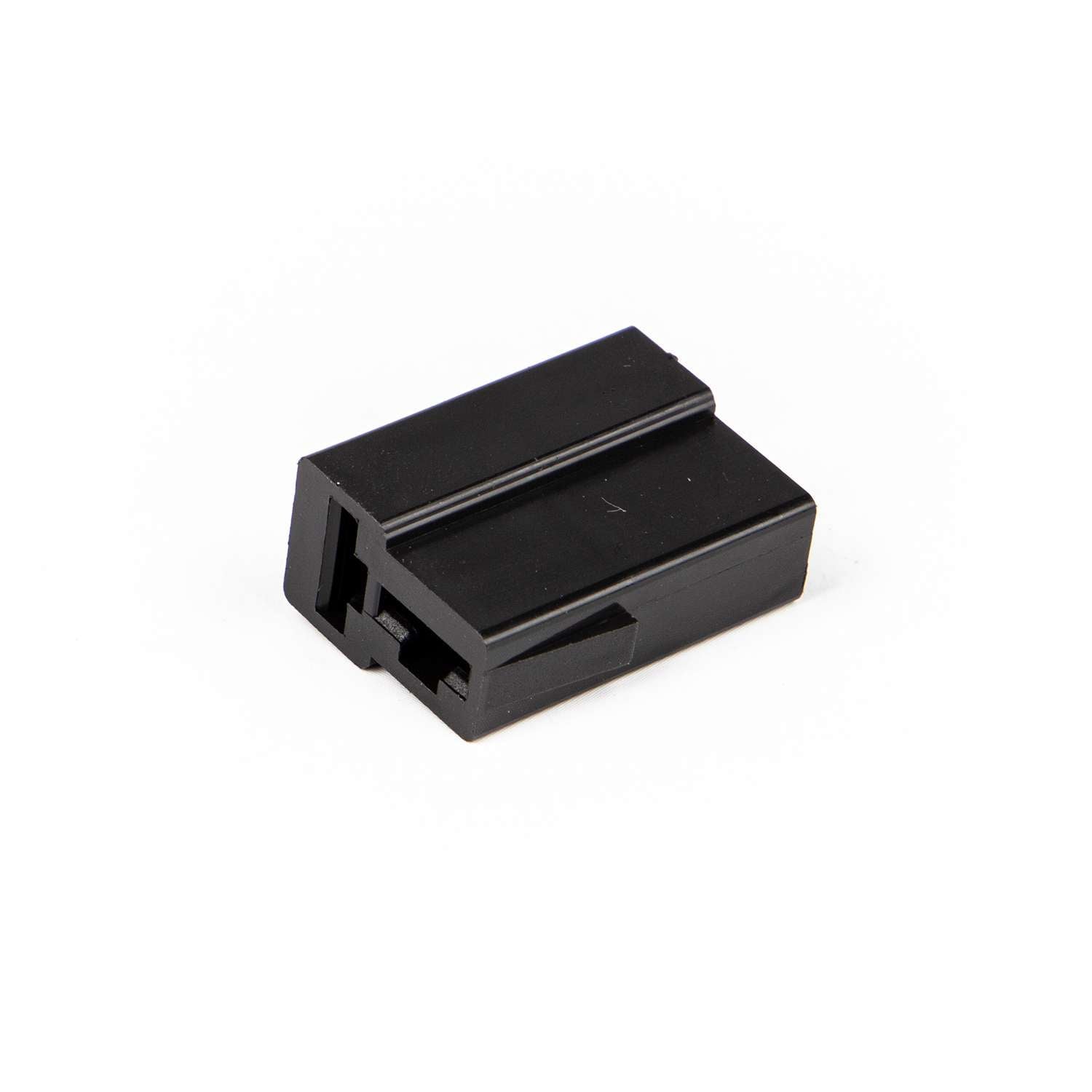 1054.0022ZW Connector 2T polig zwart voor vlakstekerhuls 6,3 mm (Zak 500 stuks)