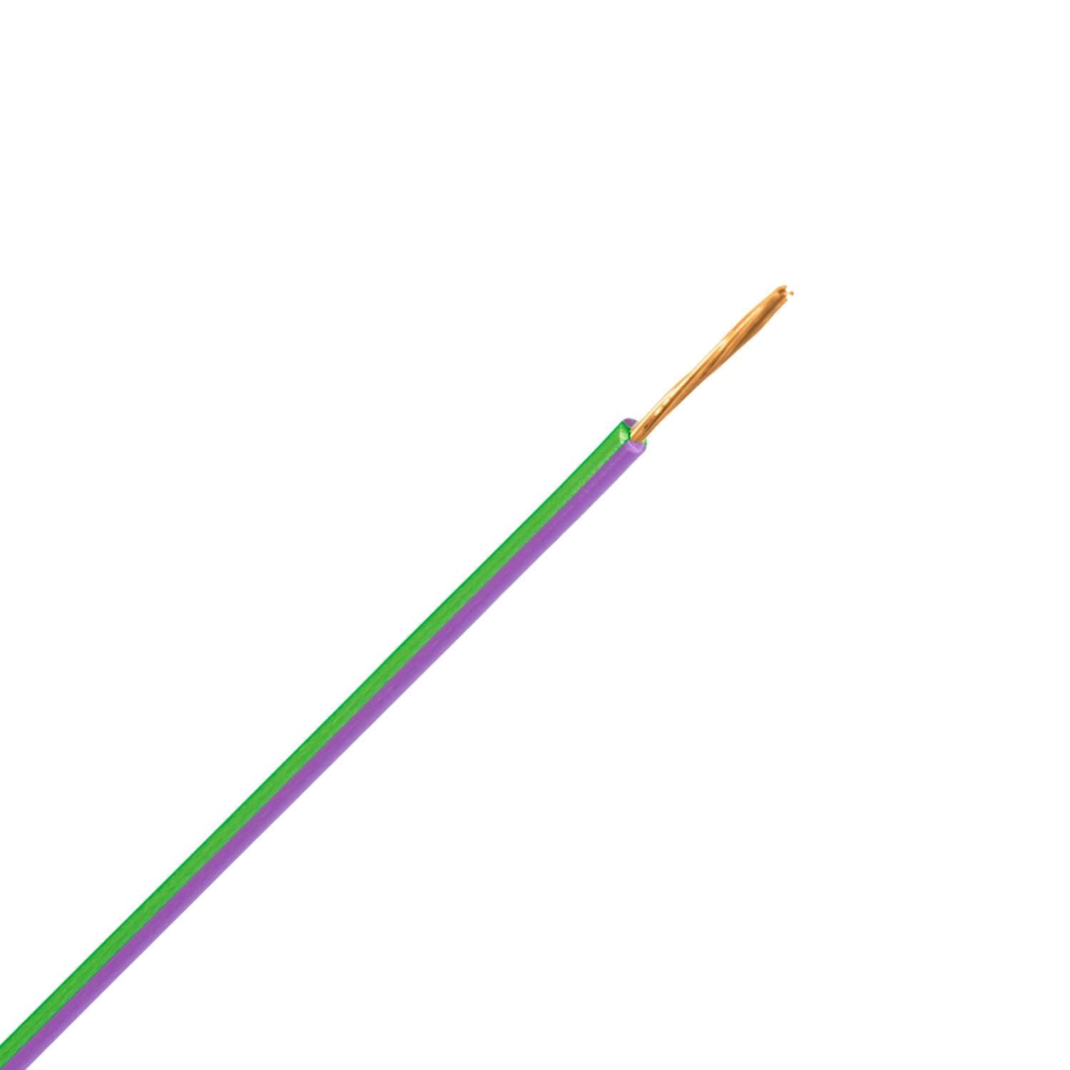 1079.4101R FLRY-A snoer 0,5 mm2 groen/violet (Ring 500 mtr)