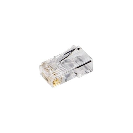 Modulair connector RJ45 8P voor ronde soepele kabel (Zak 100 stuks)