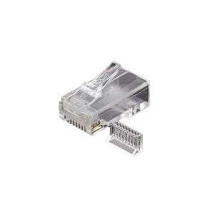 Modulair plug UTP RJ45 Cat5e met hulpstuk (Zak 100 stuks)