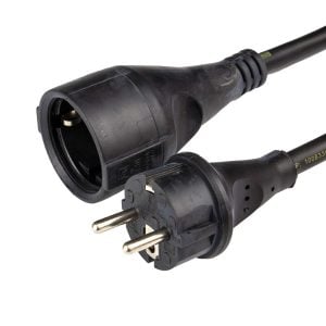 Verlengsnoer H07RN-F (Neopreen) 3G2,5 mm2 rechte stekkers met spatdeksel (25 mtr)