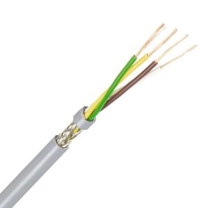 LiYCY kabel 4X0,14 mm2 grijs (Eca) (Ring 100 mtr)