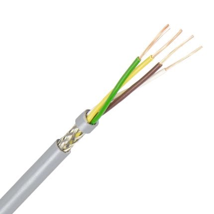 LiYCY kabel 4X1,0 mm2 grijs (Eca) (Haspel 500 mtr)