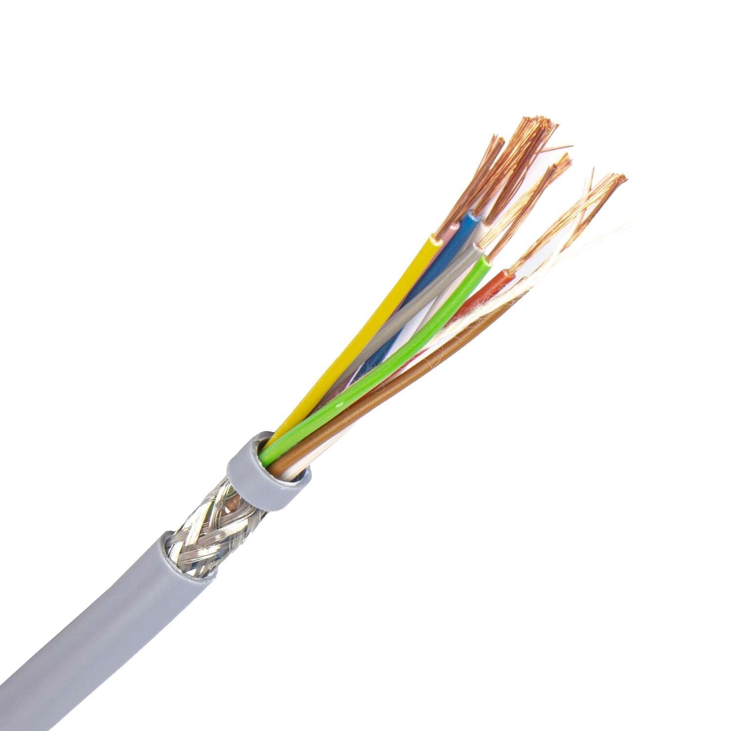 1090.8X10GH-D LiYCY kabel 8X1,0 mm2 grijs (Eca) (Haspel 500 mtr)