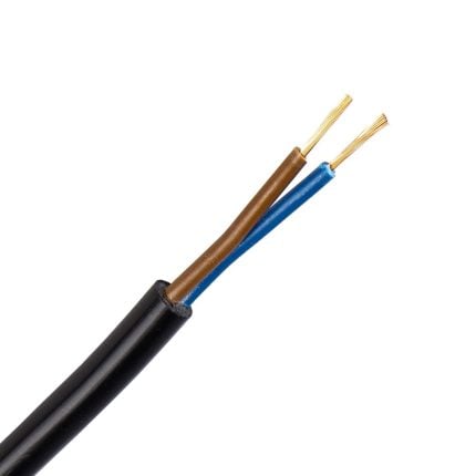 VMVL kabel (H05VV-F) 2X2,5 mm2 zwart (Eca) (Ring 100 mtr)