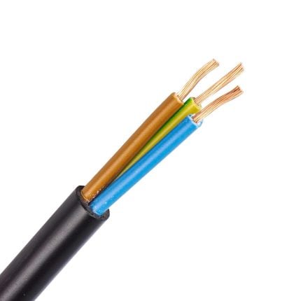 VMVL kabel (H05VV-F) 3G1,0 mm2 zwart (Eca) (Ring 100 mtr)