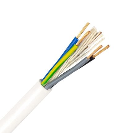 VMVL kabel (H05VV-F) 5G1,0 mm2 zwart (Eca) (Haspel 500 mtr)