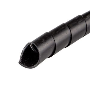 Spiraalslang 19X16,0 mm zwart (Zak 25 mtr)
