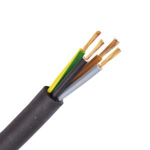 H07RN-F (Neopreen) kabel 4G1,5 mm2 zwart (Eca) (Ring 100 mtr)