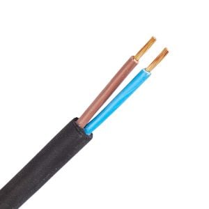 H07RN-F (Neopreen) kabel 2X1,5 mm2 zwart (Eca) (Ring 100 mtr)