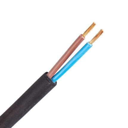 H07RN-F (Neopreen) kabel 2X1,5 mm2 zwart (Eca) (Ring 100 mtr)
