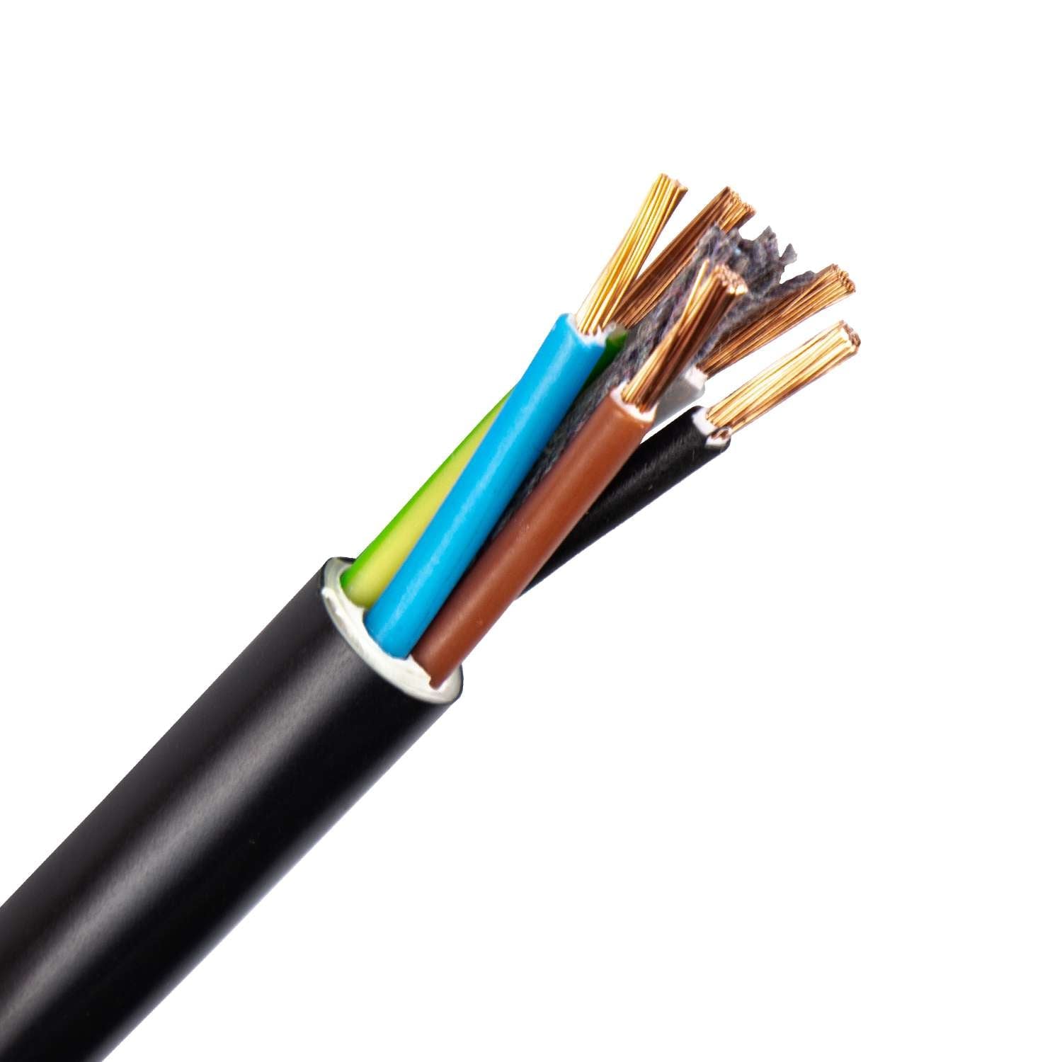 1152.5G25ZR/ECA RV-K kabel 5G2,5 mm2 zwart (Ring 100 mtr)