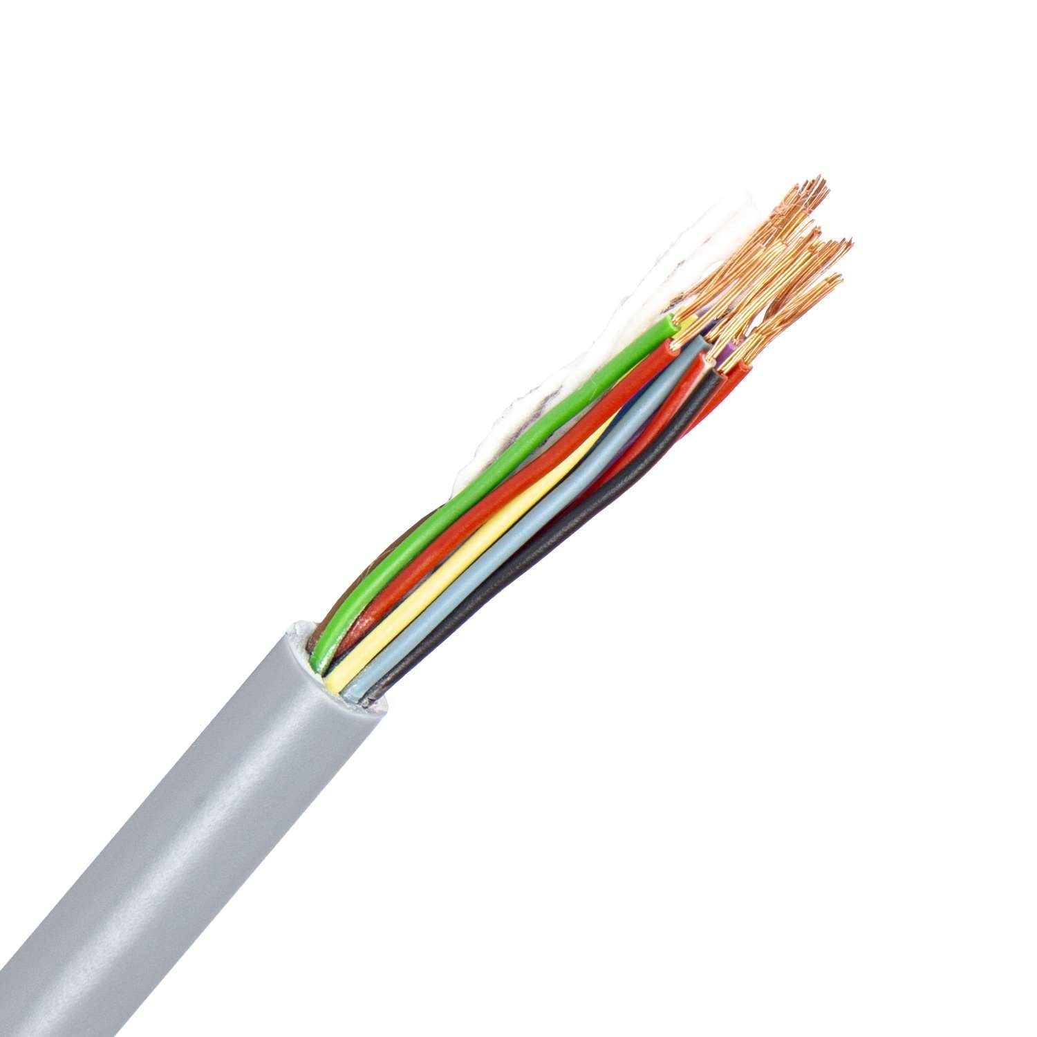 1159.16X025GR LiYY kabel 16X0,25 mm2 grijs (Eca) (Ring 100 mtr)