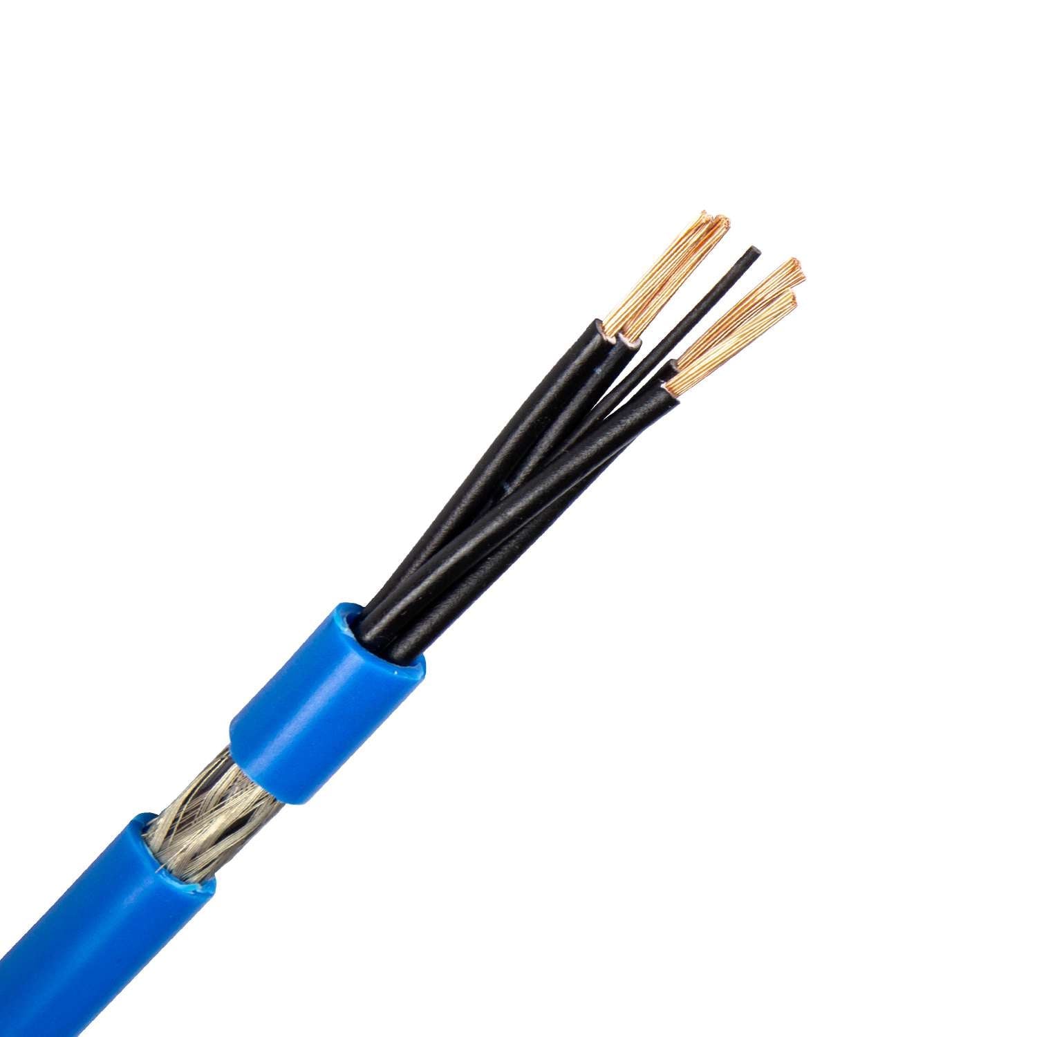 1172.4X075R LIYCY-OZ-CY-BL kabel 4X0,75 mm2 blauw (Ring 100 mtr)