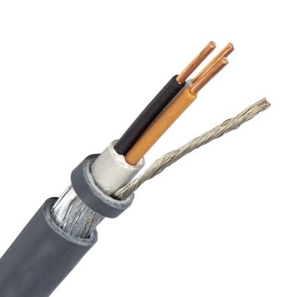 VO-YMvK-as kabel 3X2,5/2,5 mm2 grijs (Dca-s2d2a3) (Ring 100 mtr)
