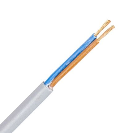FLEX-OB kabel (YSLY-OB) 2X1,5 mm2 grijs (Eca) (Ring 100 mtr)