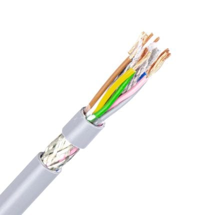 LiYCY twisted pair kabel 5X2X0,50 mm2 grijs (Ring 100 mtr)