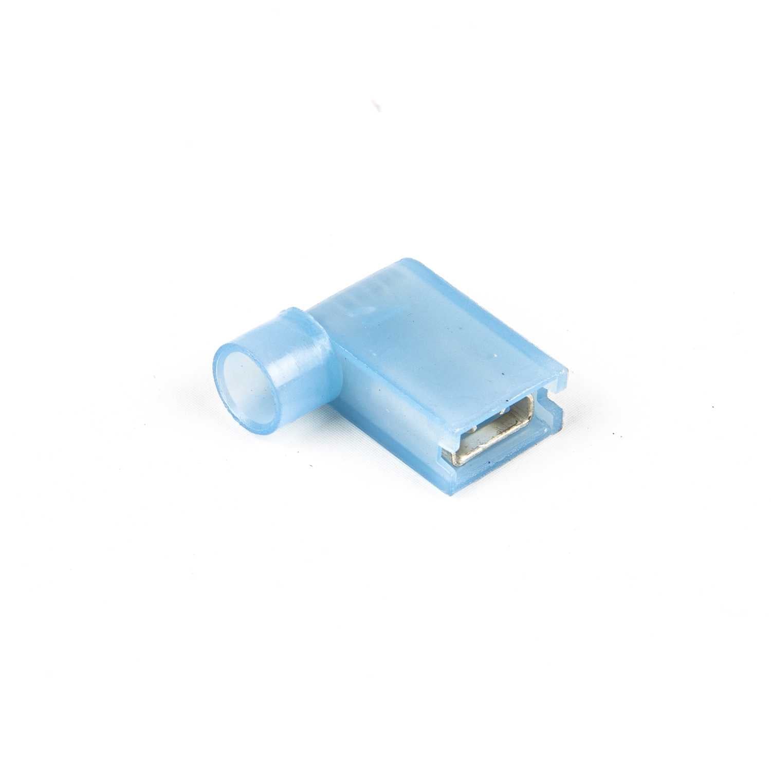 1208.0003 Flag vlakstekerhuls (haaks) nylon 6,3X0,8 mm blauw (Zak 1000 stuks)