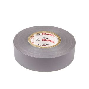 PVC isolatietape 19X0,15 mm grijs (Rol 1 stuks)
