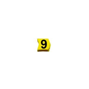 Kabelmarkering 3 mm 0,2-1,5 mm2 geel opdruk "9" (100 stuks)