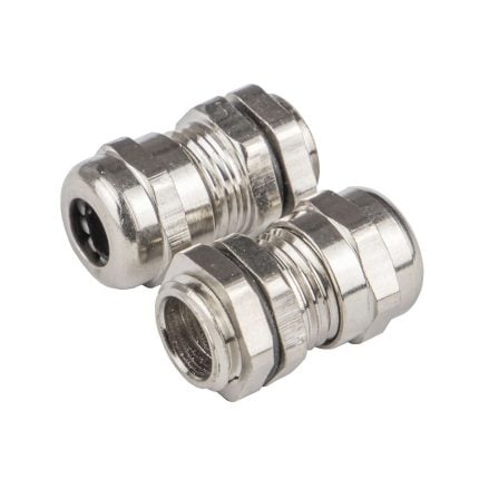 Wartel M25X1,5 mm vernikkeld messing 8-12 mm met NBR O-ring (25 stuks)